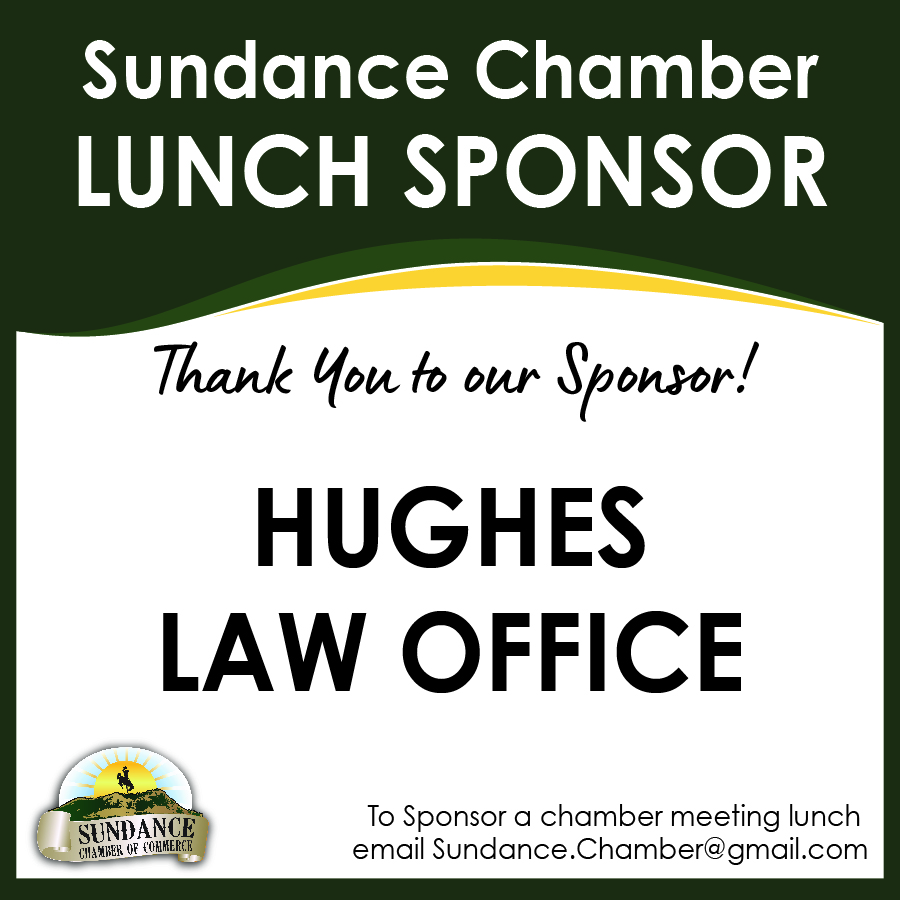 Lunch Sponsor Hughes Law Office 